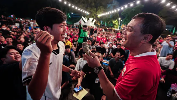 Nobar Timnas di Jateng Pecah, Luthfi: Ini Rumah Kita