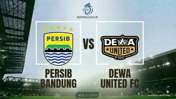 Duel Sengit Persib Lawan Dewa United
